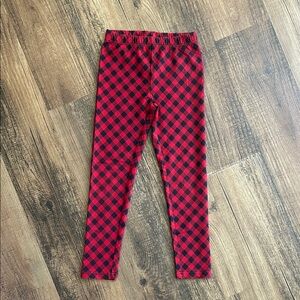 Polo by Ralph Lauren Kids Red and Black Plaid Leggings